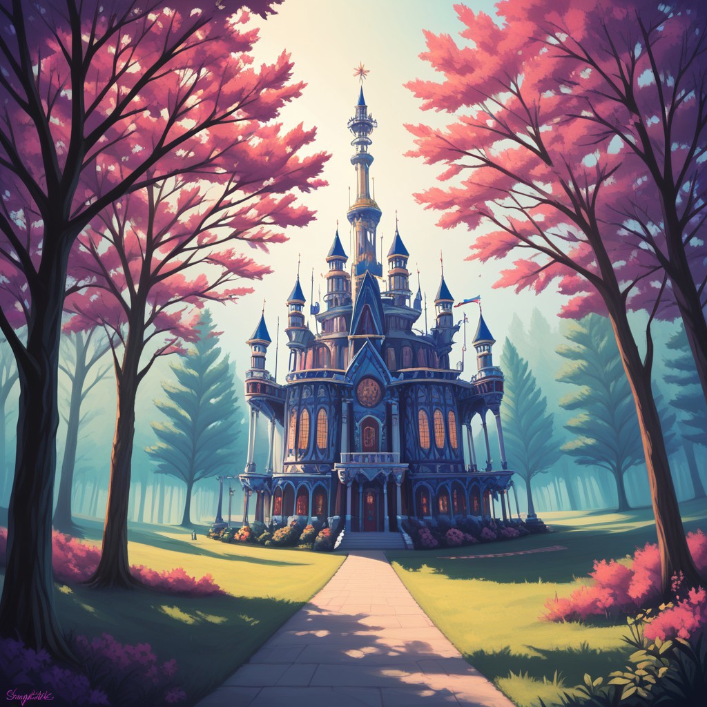 (masterpiece), best quality, Symphtia-Style, Colorful Theme, Illustration, Tree