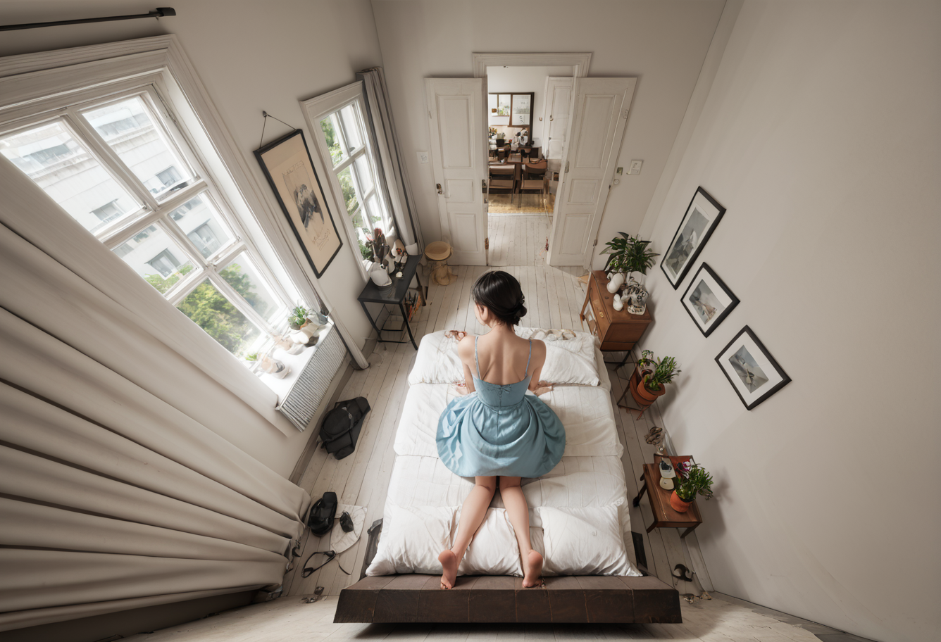 ,ruanyi1129,from above,bedroom,door,
chair,sitting,1girl,blue dress,<lora:1129 bedroom_v1_pony:0.8>, score_9, score_8_up, score_7_up, score_6_up, score_9, score_8_up, score_7_up, score_6_up source_anime, blush, 1girl, seduce smile, perfect body , natural huge breasts