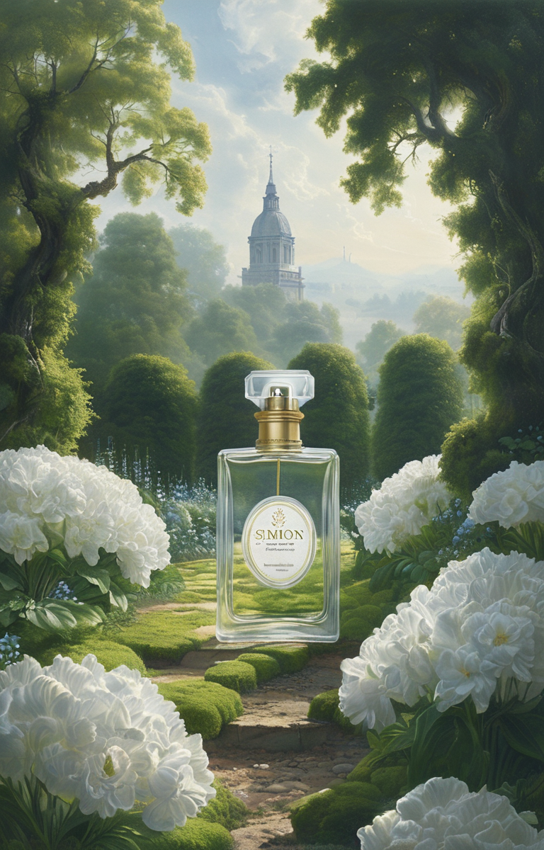 masterpiece,best quality,<lora:tbh344-sdxl:0.75>,illustration,style of Simon Schubert A bottle of perfume in garden