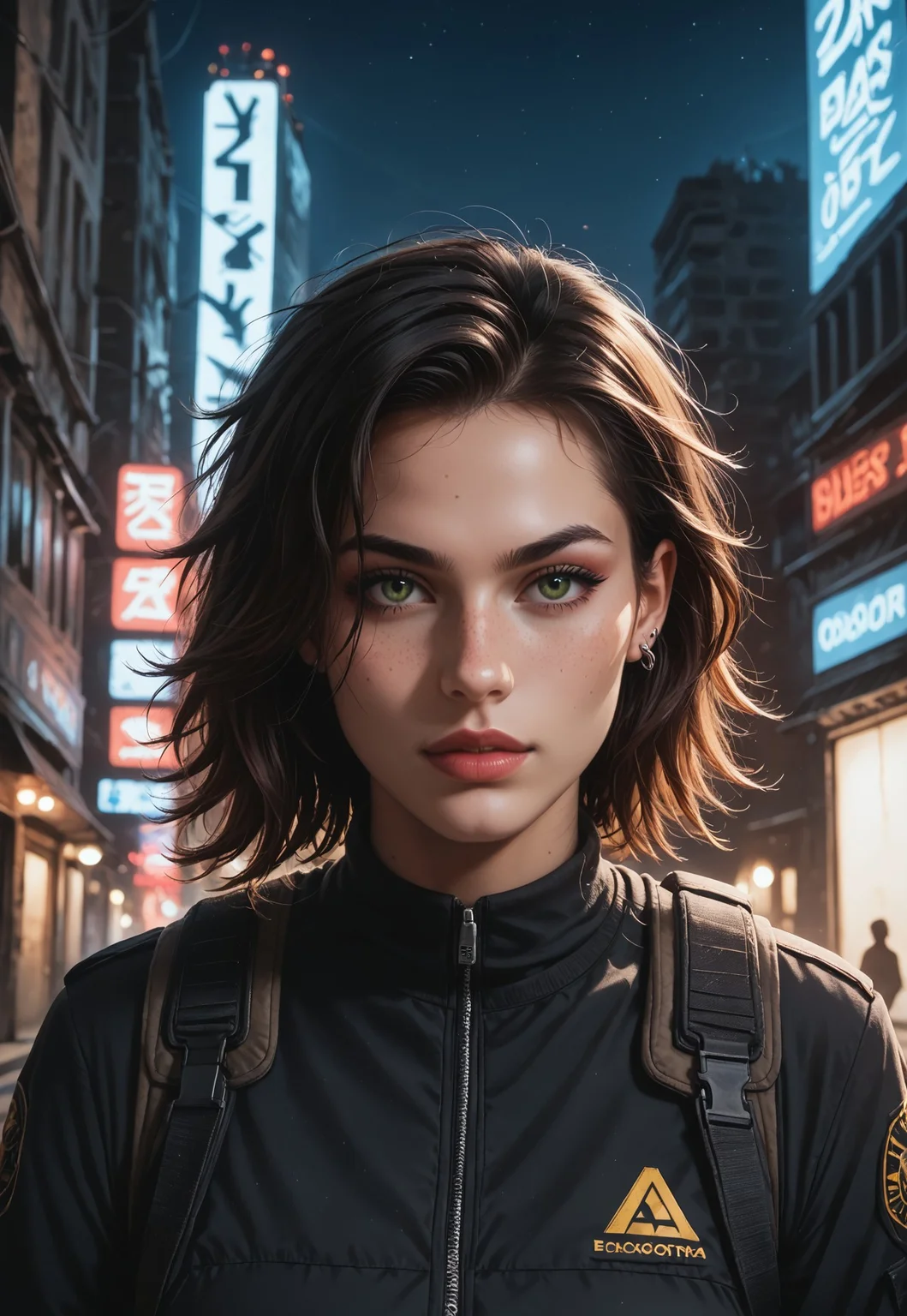 safe_pos, score_9, score_8_up, score_7_up, score_6_up, post-apocalyptic survivor, rugged tactical gear, assault rifle, long messy hair, realistic, cinematic angle, cinematic lighting, athletic body, fierce face, piercing green eyes, combat pose
BREAK
standing amidst the ruins of a destroyed city
BREAK
source_dystopian_art, rating_explicit, expressive, full body, dynamic pose
BREAK
detailed beautiful background, crumbling buildings, abandoned cars, overgrown vegetation, dark sky, desolate atmosphere
<lora:Expressive_H:0.6>Expressiveh, (SimplepositiveXLv1:1.3), (((upper body, full clothed:1.85)))
((masterpiece))
(ultra realistic, 32k, masterpiece:1.2), (high detailed skin:1.1), (high quality:1.1)
(((full clothed)))
<lora:DandonFuga_Style_v.2_-_Pony:0.8>
(8k uhd:1,4)
<lora:add-detail-xl:1>
<lora:Dynamic Poses:1>