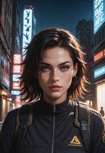 safe_pos, score_9, score_8_up, score_7_up, score_6_up, post-apocalyptic survivor, rugged tactical gear, assault rifle, long messy hair, realistic, cinematic angle, cinematic lighting, athletic body, fierce face, piercing green eyes, combat pose
BREAK
standing amidst the ruins of a destroyed city
BREAK
source_dystopian_art, rating_explicit, expressive, full body, dynamic pose
BREAK
detailed beautiful background, crumbling buildings, abandoned cars, overgrown vegetation, dark sky, desolate atmosphere
<lora:Expressive_H:0.6>Expressiveh, (SimplepositiveXLv1:1.3), (((upper body, full clothed:1.85)))
((masterpiece))
(ultra realistic, 32k, masterpiece:1.2), (high detailed skin:1.1), (high quality:1.1)
(((full clothed)))
<lora:DandonFuga_Style_v.2_-_Pony:0.8>
(8k uhd:1,4)
<lora:add-detail-xl:1>
<lora:Dynamic Poses:1>