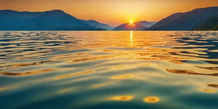 <lora:HMSG黿XL-000001:0.8>,reality,hd-hlh-3h,<lora:å
å½±XL:1>,Realistic landscape, calm water surface, golden hour, soft, golden lighting, warm colors, highly detailed, real photograph