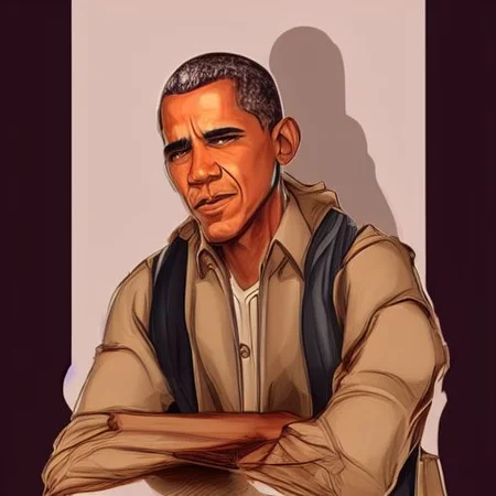 obama, smoking a cigarette, ulttra-detailed, dishonored-portrait-styles style