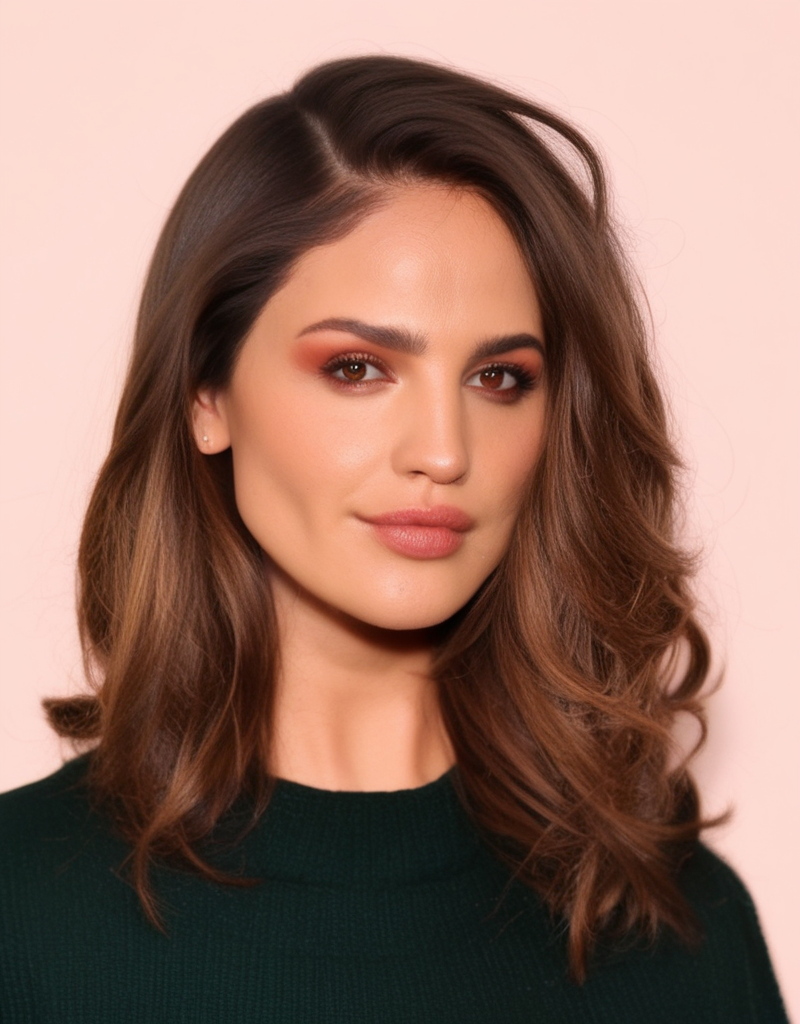 score_9, score_8_up, score_7_up,score_6_up,  upper body, gorgeous woman, eiza, 1girl, solo, long brown hair, brown_eyes, looking_at_viewer, fashion clothing, realistic photo, plain background <lora:eiza_pxl_ever-000014:1>