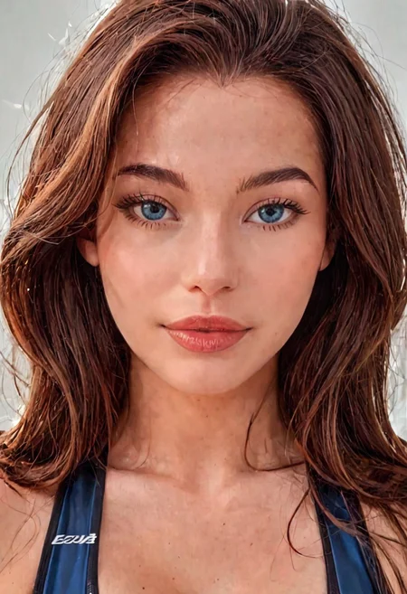 score_9, Raw Photo, (looking over shoulder portrait:1.3), 4ng3l face, blue eyes glancing back, brown hair swept to one side:1.1, elegant neck turn, high cheekbones, soft lips in partial profile:1.2, no smile:1.4, mysterious expression, flawless skin:1.2, perfect face symmetry:1.2, ultra sharp facial details:1.4, tech suit shoulder detail, rim lighting:1.3, cinematic color grading, sharp details:1.4, realistic skin texture:1.4, super detailed, photo realistic, masterpiece