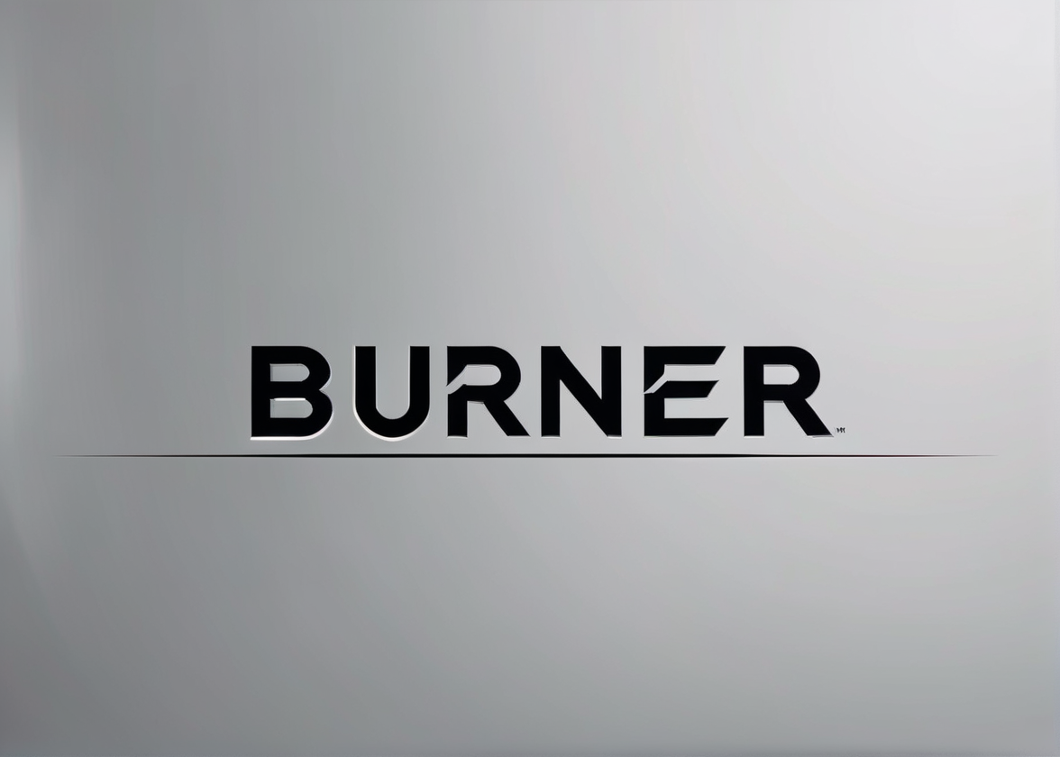 logo with (the text "burner":1.2), featuring