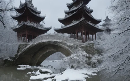 masterpiece, best quality, high quality, extremely detailed CG unity 8k wallpaper, classical chinese garden, scenery, amsterdam, winter,((snowing)),outdoors, sky, day, landscape, water, tree, blue sky, waterfall, nature, lake, river, cloudy sky,award winning photography, Bokeh, Depth of Field, HDR, bloom, Chromatic Aberration ,Photorealistic,extremely detailed, trending on artstation, trending on CGsociety, Intricate, High Detail, dramatic, art by midjourney