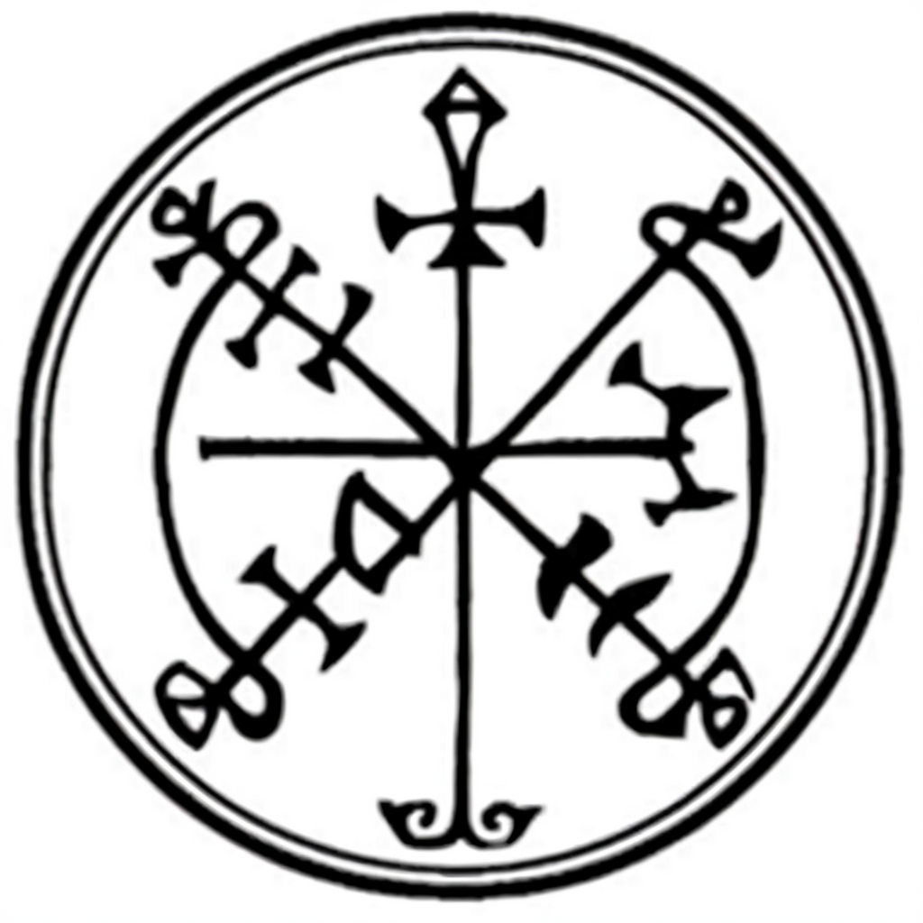 sigil for healing sore finger <lora:Lesser_Key_of_Solomon_Sigils:1>