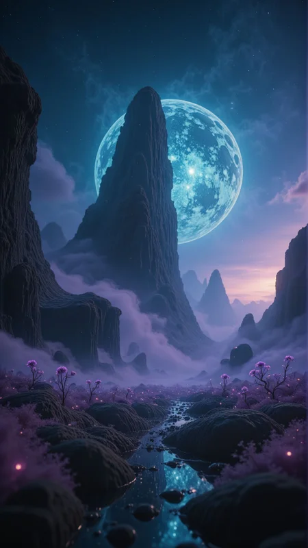 An otherworldly landscape inspired by the alien landscapes of distant planets, with towering rock formations carved by wind and erosion and bioluminescent flora casting an ethereal glow. The sky is filled with swirling nebulae and distant stars, hinting at the mysteries of the cosmos.
, aidmaimageupgrader <lora:aidmaImageUpgrader-v0.3-IL:0.85>