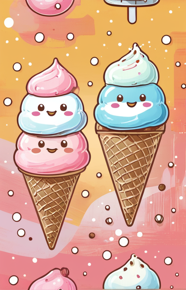 masterpiece,best quality,<lora:tbh14-sdxl:0.9>,illustration,ice cream portrait of Housework robots