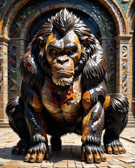score_9, score_8_up, score_7_up, intricate details, rating_safe,
<lora:MosaicStyle:1>,
1boy(Mosaic, made from colored stone pieces,
feral furry, gorilla,
full body, looking at the viewer, solo, smiling), black background,
<lora:ral-chrosc-clr:0.3>, ral-chrosc-clr,
<lora:xl_more_art-full_v1:0.3>,
<lora:add-detail-xl:0.3>