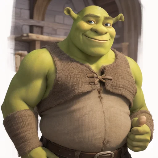 <lora:shrek:0.3> shrek as 1boy, handsome, bulk, muscilar