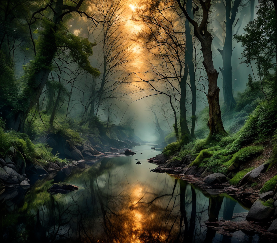 RAW photo, (masterpiece:1.3), subsurface scattering, heavy shadow, (high quality:1.4), (intricate, high detail:1.2), professional photography, HDR, High Dynamic Range, realistic, ultra realistic, photorealistic, high resolution, film photography, ambient lighting, atmospheric effects, <lora:detail_slider_v4:2>, OverallDetail,  <lora:FantasyRiver:1>, fantri, a poisonous river through a sinister and dark forest, fog, epiCPhoto