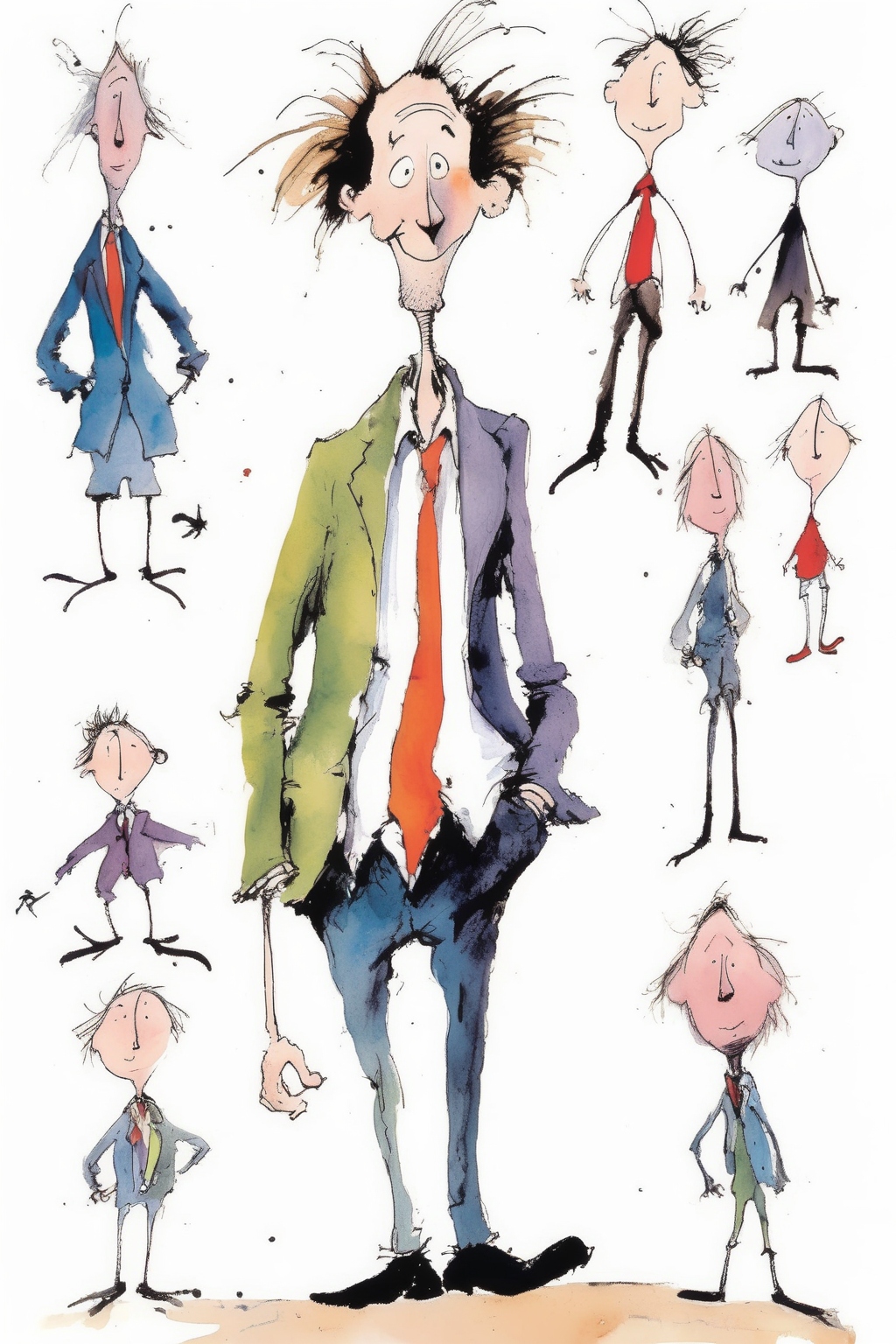 <lora:Quentin Blake Style:1>Quentin Blake Style - the best looking most attractive people you have ever seen diagram illustrated