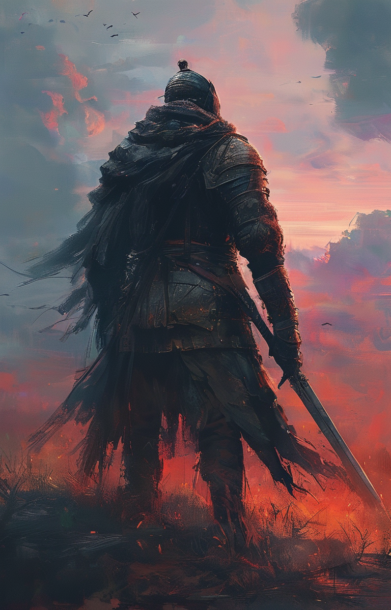 masterpiece,best quality,<lora:tbh326-sdxl:0.9>,illustration,style of Alena Aenami portrait of noble man