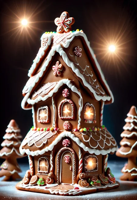 *snoo* Gingerbread icing candy style glowing light
