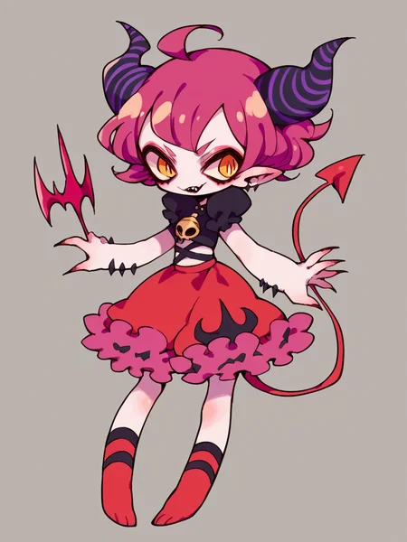 <lora:s4kur4sXLP:0.9> s4kur4s, solo, 1girl, horns, demon tail, curvyscore_9, score_8_up, score_7_up, score_6_up,