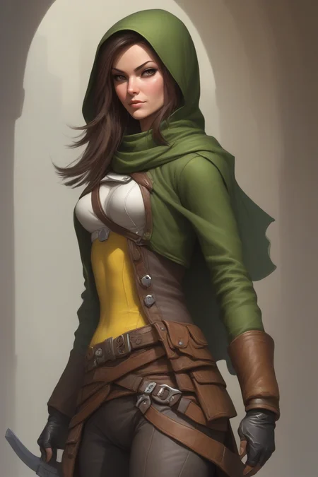 Female rogue, detailed background, masterpiece, best quality, high quality, absurdres
