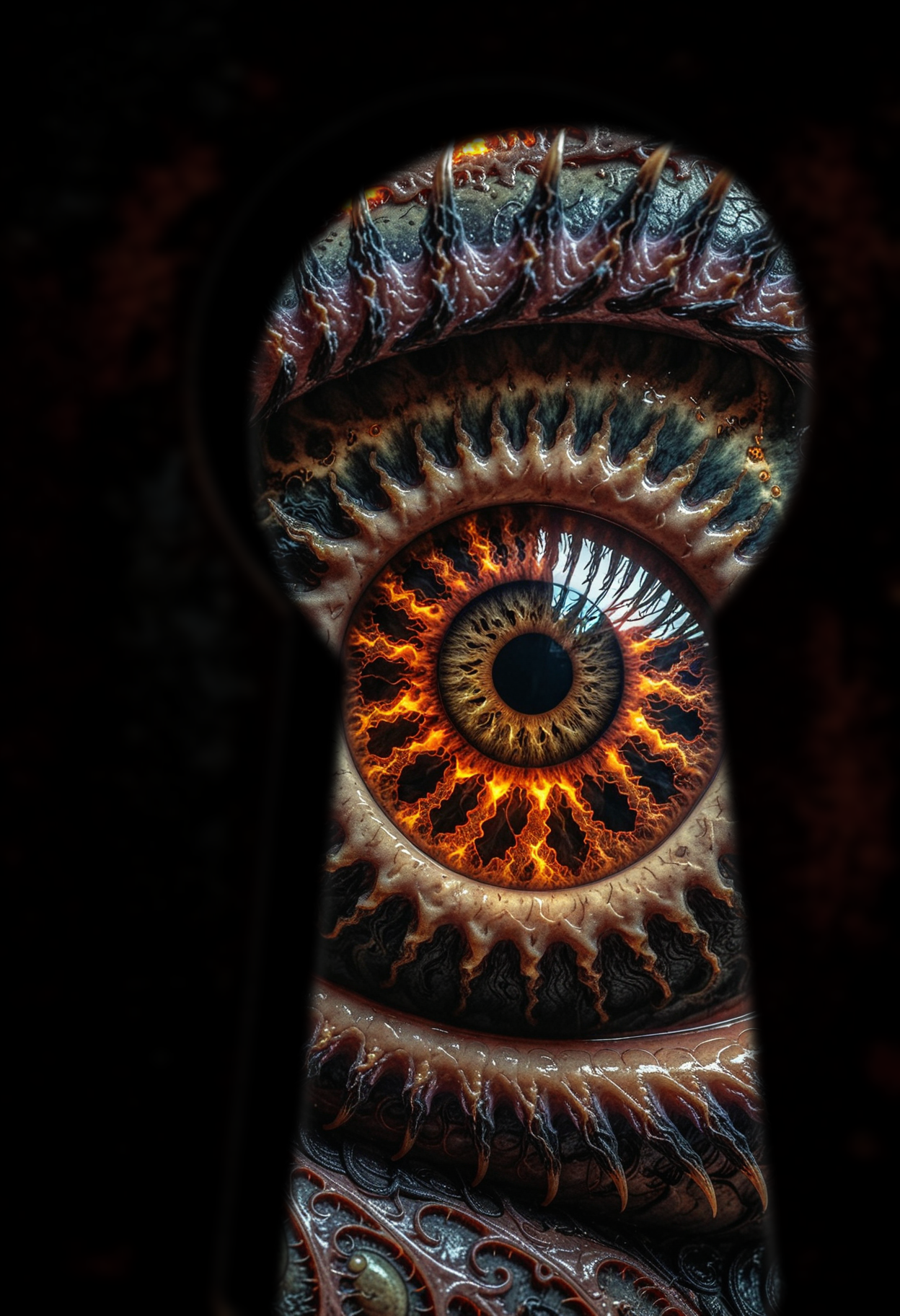 ultra closeup of a large demonic eye with detailed iris, mandelbulb fractal shapes, fiery, inhuman, evil, occult, highly detailed  <lora:acc\dmd2_sdxl_4step_lora> <lora:_general\xl_spo_sdxl_10ep_4k-data_lora_webui>