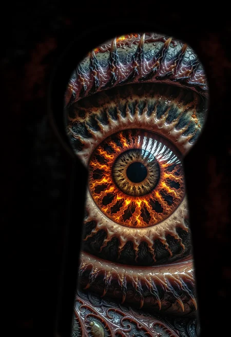 ultra closeup of a large demonic eye with detailed iris, mandelbulb fractal shapes, fiery, inhuman, evil, occult, highly detailed <lora:acc\dmd2_sdxl_4step_lora> <lora:_general\xl_spo_sdxl_10ep_4k-data_lora_webui>