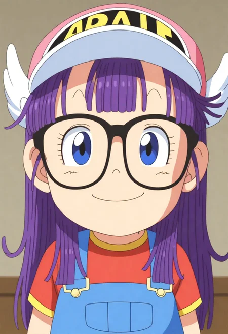 <lora:HyLper-Accelerate-PAseer:1> score_9, score_8_up, score_7_up, best quality, uncensored, source_anime,
BREAK
front view, little smile, closed mouth, standing, looking at viewer, upper body, portrait, close-up face, facing viewer, indoors,
1girl, ds-norimakiarale, purple hair, long hair, blue eyes, black-framed eyewear, pink hat, winged hat, ds-norimakiarale outfit, red shirt, blue overalls, yellow socks, blue shoes,
<lora:ds-norimakiarale_XL(pony)v10:1>