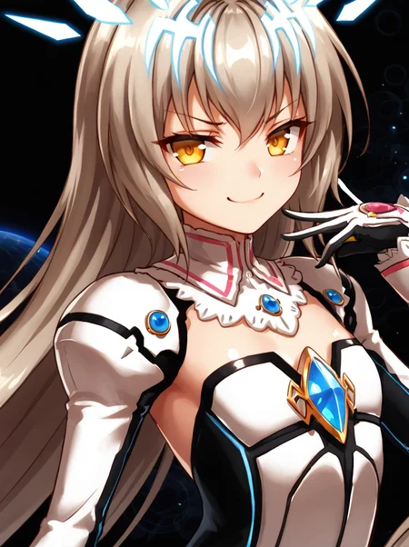 detailed background, shiny skin, posing, rating safe,
<lora:eve.pony:1>,
eve,
upper body, smug,