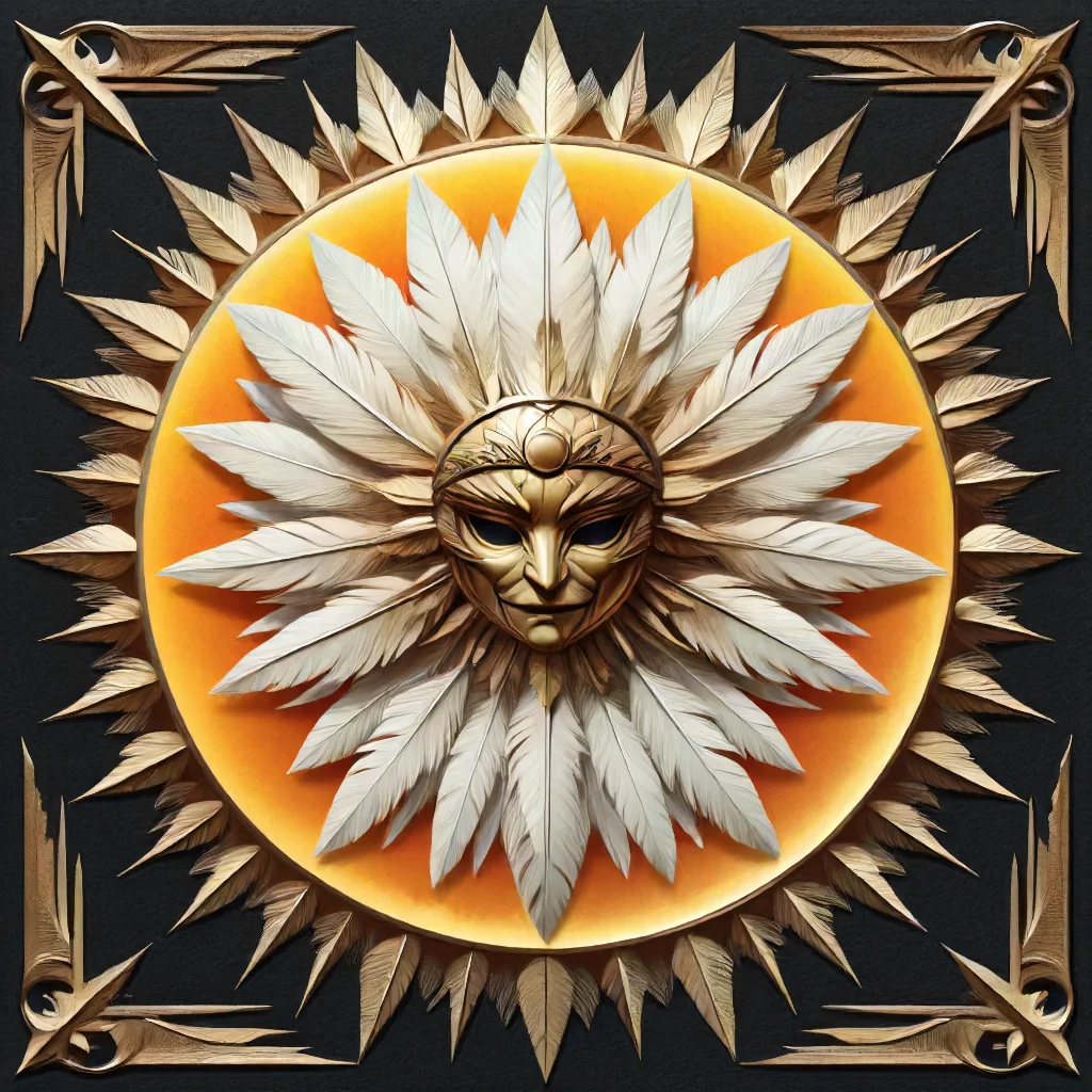 highest quality, the sun made of feathers <lora:Feathers:1>