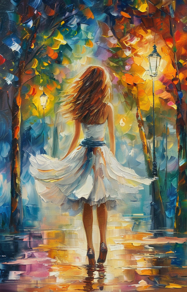 masterpiece,best quality,<lora:tbh438-sdxl:0.8>,illustration,style of Leonid Afremov
 tech genius teenage girl
