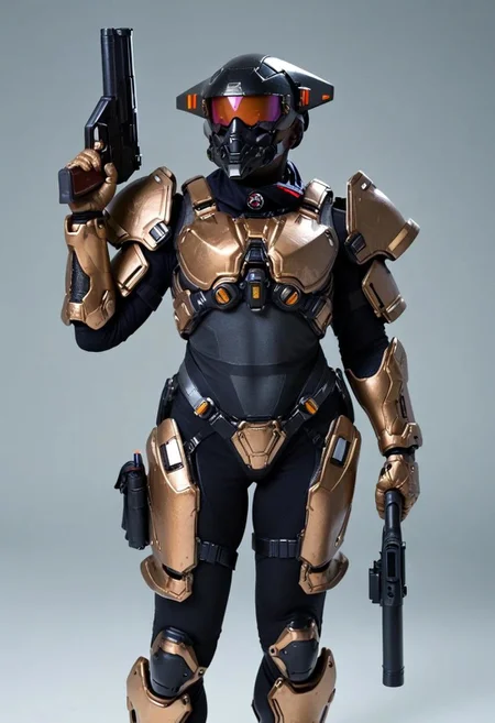 score_9, score_8_up, score_7_up,
cyb3rpunk, tr4nshum4n1zm, futur1st1c,
1girl, solo, sexy, science fiction, weapon, helmet, armor, robot,holding weapon, gun, cyborg, cyberpunk, holding gun, mask, mecha,