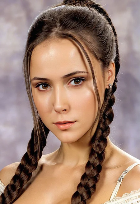 fantasy art by luis royo, Slightly pointed facial features, perfect figure with (((clear relief of muscles))), (((long brown hair))) Her hair was braided and her clothes were comfortable but revealing. the girl was of medium height, a typical mountain elf, (((full-length portrait)))