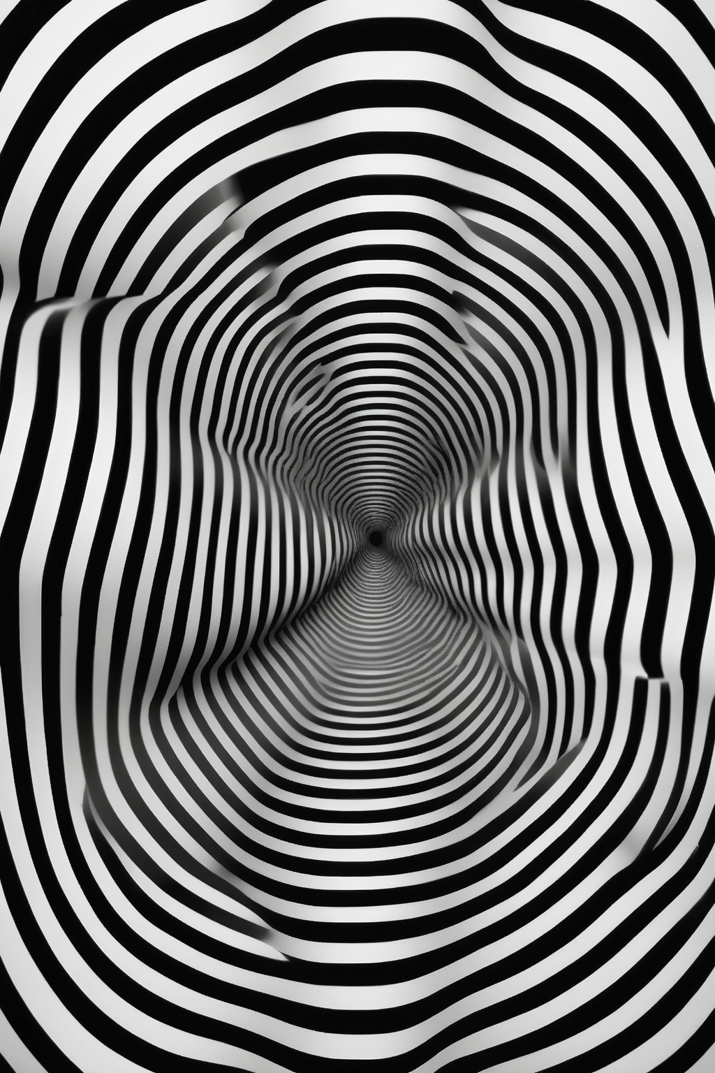 <lora:Op Art:1>Op Art - optical illusion, modern, dreamlike, floating shape with blurred edges