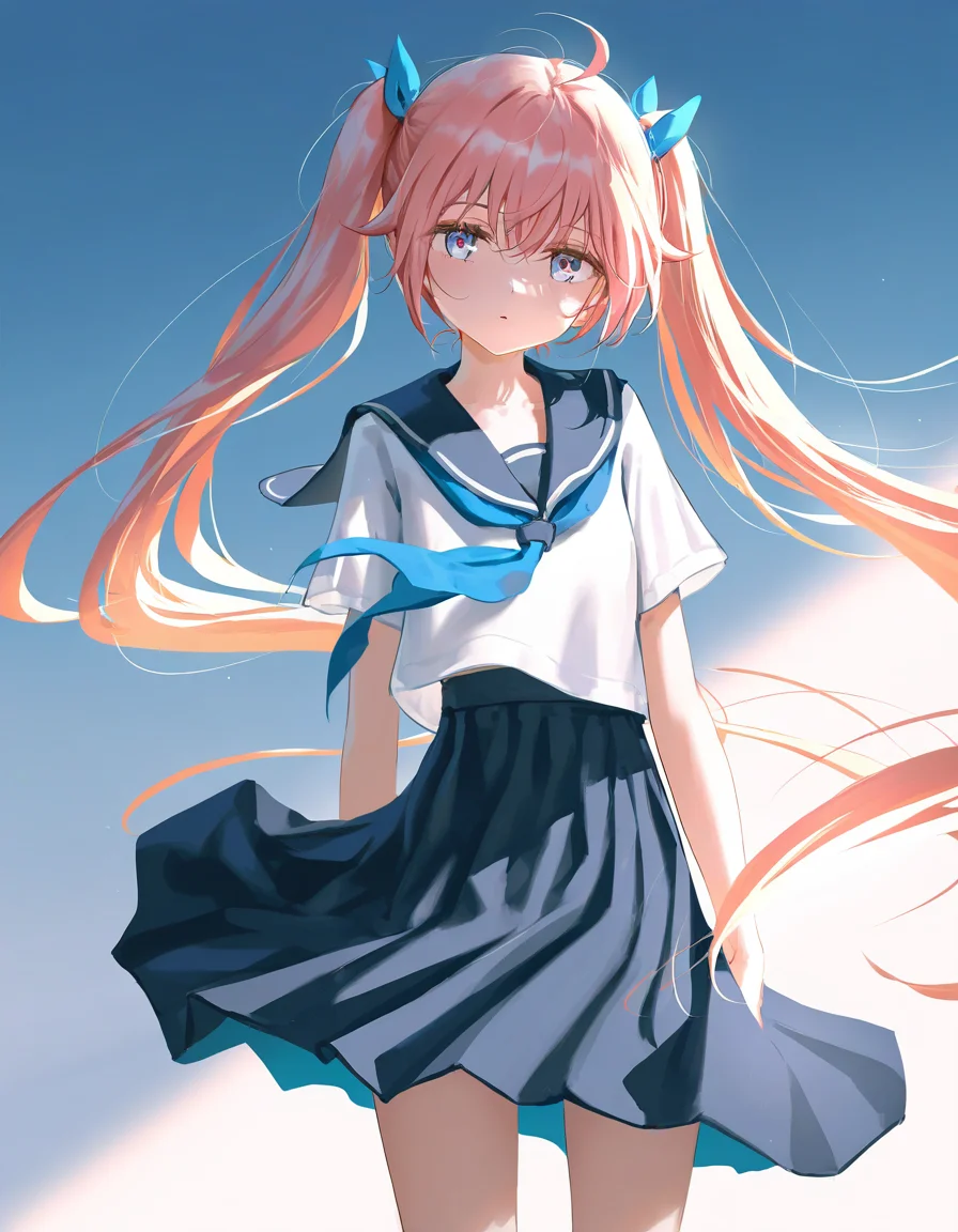 dafeng,1girl,solo,looking at viewer,simple background,white background,cowboy shot,school uniform,<lora:dafeng-000012:1>,, masterpiece, best quality, very aesthetic, absurdres,newest, incredibly absurdres,, artist:yonchan,artist:yoneyama_mai,artist:Fujiyama,artist:shion_(mirudakemann),artist:tekito_midori,artist:chiaroscuro,artist:chen_bin,artist:tokkyu,artist:agm,artist:ke-ta,artist:wlop,artist:sho \(sho lwlw\),artist:liduke,artist:haori_io,artist:As109,artist:rurudo,artist:date_\(senpen\),