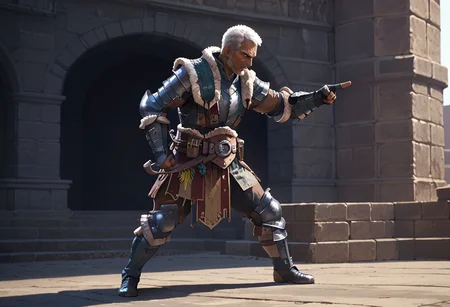 Zpdxl3, Score_7_up, score_8_up, solo male, full body, detailed, action shot, action scene, dynamic, cinematic, from side,
BREAK,
MHCommander, dark-skinned male, facial hair, scar on face, mature male, fur collar, armor, pointing, stern expression,