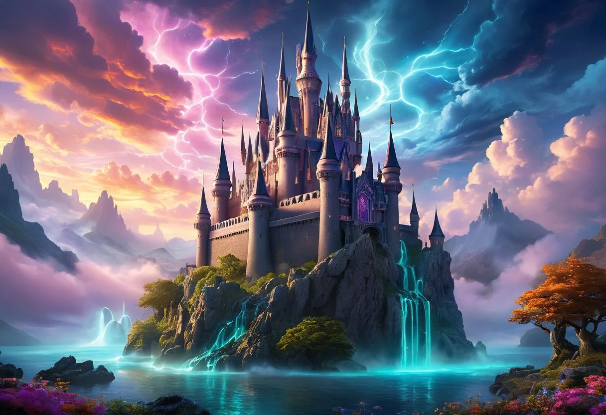 (masterpiece, fantastical, surreal:1.3), envision a breathtaking scene of an otherworldly castle that defies the laws of reality, a place where magic reigns supreme and impossibilities become tangible. Picture the magic castle, with its (twisting spires:1.2) and (floating turrets:1.2), seemingly suspended in mid-air amidst a swirling vortex of (mystical energy:1.2) and (shimmering lights:1.2). The architecture is a blend of (ancient ruins:1.2) and (futuristic elements:1.2), creating a mesmerizing juxtaposition of past and future in a single structure. The castle is adorned with (glowing runes:1.2) and (arcane symbols:1.2), pulsating with an otherworldly power that defies comprehension. The sky above is a canvas of (ever-changing colors:1.2) and (ethereal clouds:1.2), casting a surreal glow on the impossible edifice. Surrounding the castle are (enchanted gardens:1.2) filled with (fantastical flora:1.2) and (mythical creatures:1.2), adding to the sense of wonder and enchantment that permeates the scene. The color palette shifts from (vibrant hues:1.2) to (iridescent shades:1.2), capturing the magical essence and dreamlike quality of the impossible magic castle. This artwork transports viewers to a realm where imagination knows no bounds, inviting them to explore the fantastical depths of a place that exists only in the realm of dreams and impossibilities.
Recommend this AI?
Rate and write a review