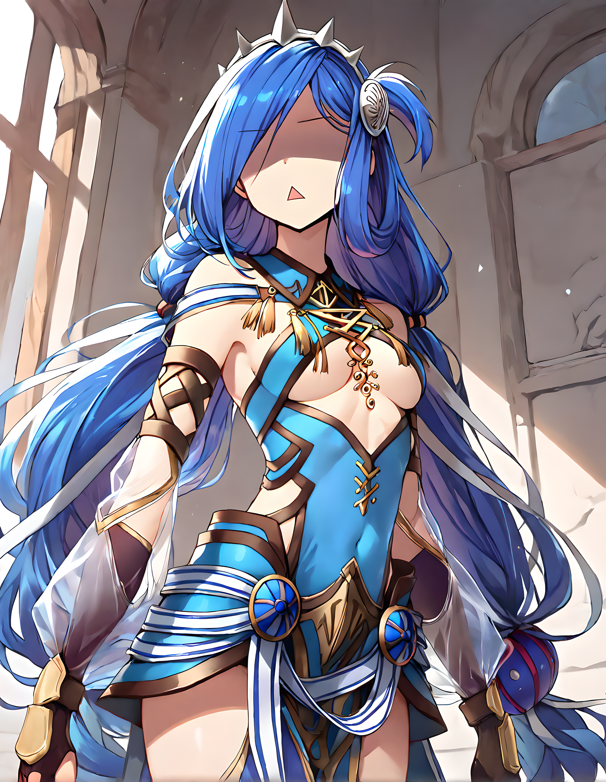 <lora:illustrious_XL_dana_v2:0.8>,dana,masterpiece,best quality,good quality,1girl,solo,shaded_face,triangle_mouth,