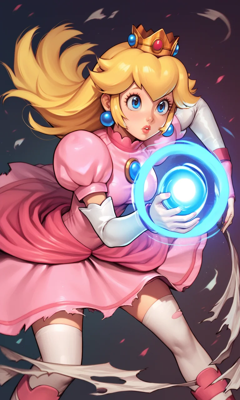 score_9_up, score_8_up, score_7_up BREAK, <lora:Hadouken:1> , Hadouken, (kikoken), pink fireball, energy ball, (((princess peach))), anime style, shockwave, action pose, ripped clothing <lora:shinkiro_XL:1>