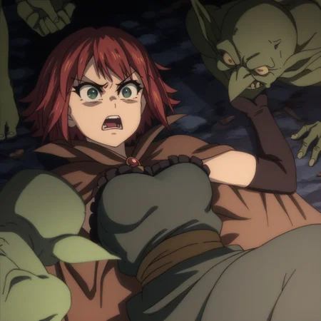 score_9, score_8_up, score_7_up, <lora:wizard-gs-ponyxl-000014:1> gswz, short hair, cape, dress, green dress, elbow gloves
1girl, angry, open mouth, lying, goblin, held down