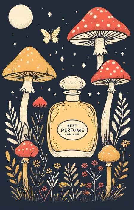 masterpiece,best quality,<lora:tbh10-sdxl:0.9>,illustration, A bottle of perfume in garden