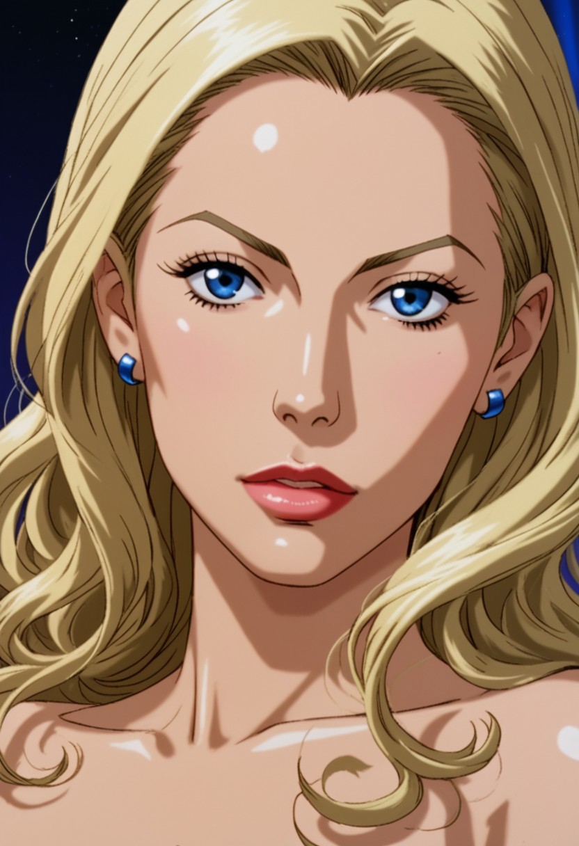 SCORE_9, SOURCE_ANIME, PORTRAIT, HM2K, SCIENCE FICTION, 1GIRL, BLONDE HAIR, STRIPPER, NIGHT CLUB