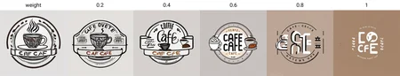 "cafe",logo, white background, <lora:飿 ¼åç§°_1720501674800172:weight>