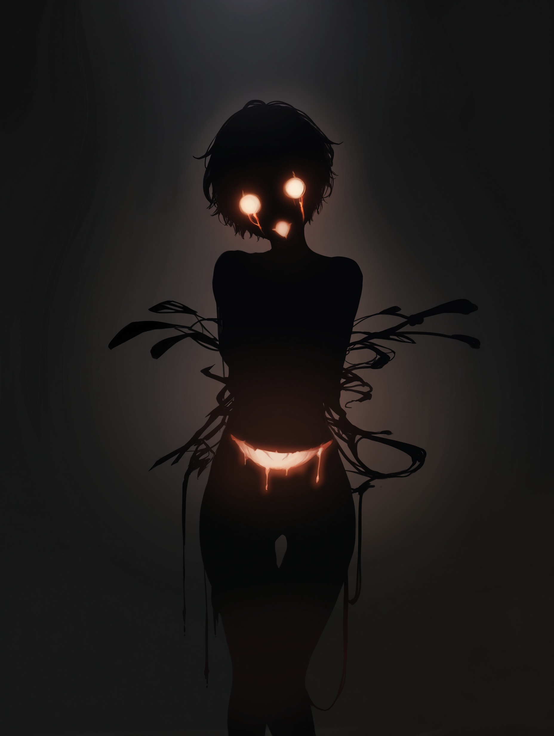 1girl, glowing, dark, dark theme, night, surreal, horror \(theme\), 
nsfw, explicit
(yoshimoto \(dear life\):0.8), (nyamaso:1.1), (eversoul:0.9), achyue,(dishwasher1910:0.9), momoko \momopoco\,(nardack:1.2), (torino aqua:0.4),
masterpiece,best quality,amazing quality,very aesthetic,absurdres,newest, very awa,   crisp, sharp,
<lora:NOOB_EPSv1_1_detailer_by_vlnvk_v1_0:1><lora:spo_sdxl_10ep_4k-data_lora_webui:01 , <lora:ponyv5_noobE11_1_adamW:0.65>,