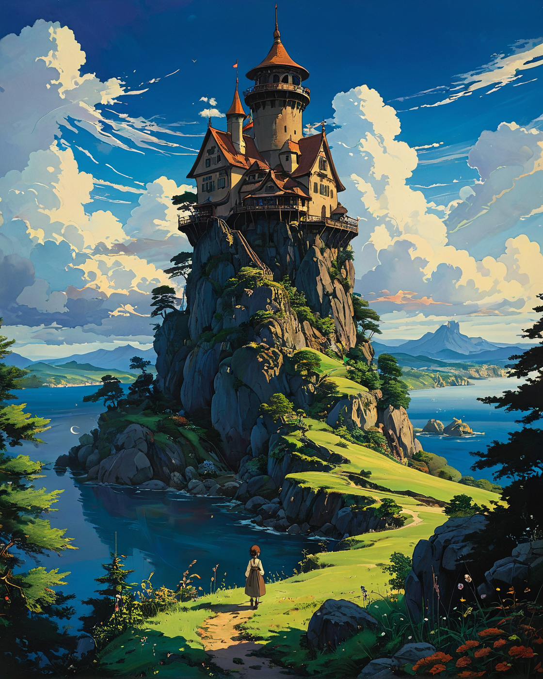 (epic landscape:1.5),  (studio ghibli drawing), (studio ghibli painting),best quality, masterpiece, extremely detailed,  professional  art,  professional painting, an extremely delicate and beautiful, dynamic,  great lighting, perfect shading, professional shading, depth of field,   side soft light, elegant, gorgeous, highly detailed,   full shot, uncropped,   pure genious, absolutely perfect,  highly detailed, breathtaking,  
image style is Crayon painting with fluid Harry Clarke  incluence ,, landscape  a landscape where the strokes of nature's brush paint a portrait of endless amazement,                                        very few clouds,,   in the sky is blackhole , ,
<lora:EldritchRomanceIllustration1.3.1:0.5>,
 <lora:- SDXL - vanta-black_contrast_V3.0:0.2>,
 <lora:add-detail-xl:0.7>,
 <lora:detailed_notrigger:0.7>,