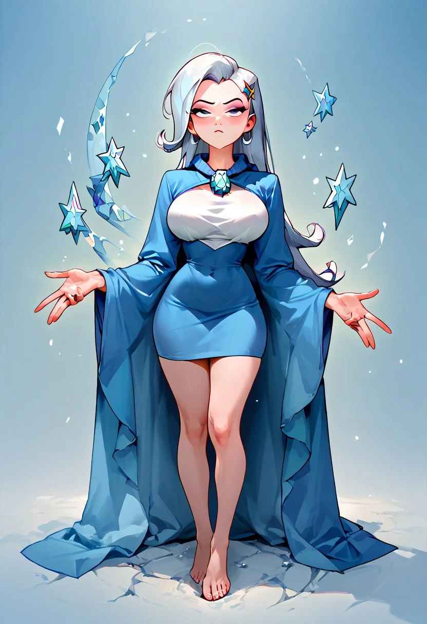 Trixie Tang\(Fairly Odd Parents\), PonyXLV6_Scores, masterpiece, ultra detailed, best quality, beautiful face, perfect anatomy, 5 fingers, perfect hands, perfect feet, <lora:xl_more_art-full_v1:0.7>, <lora:Detailed_anime_style:0.6>, <lora:Expressiveh:0.5>, Expressiveh, BREAK 1girl, full_body, <lora:trixie_adult-04:1.0>, TrixieFOP,