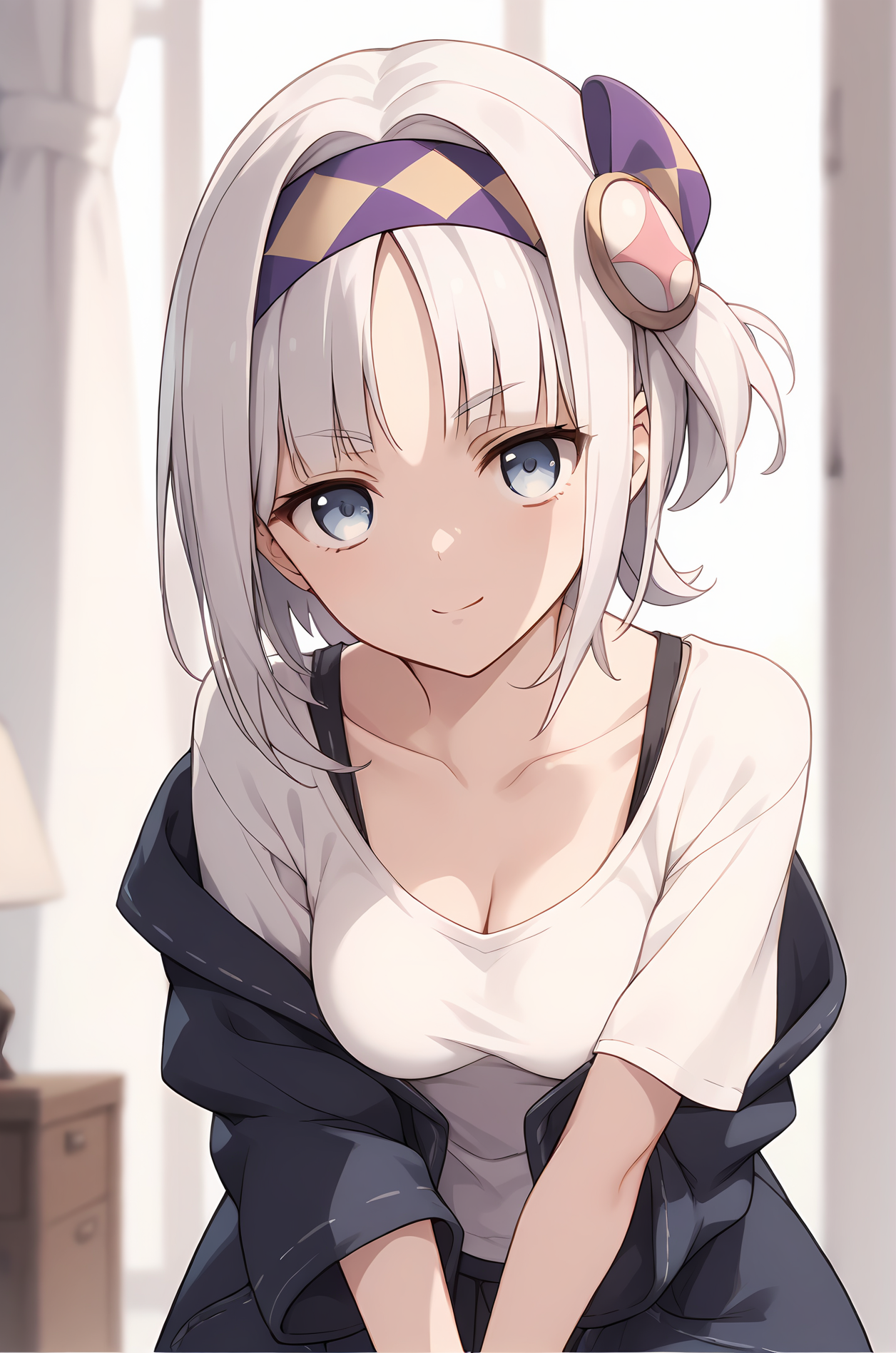 (:1.40), sh-syne, white hair, medium hair, headband, hair ornament, blue eyes, medium breasts, 1girl, solo, skinny, (score_9, score_8_up, score_8, score_7_up), score_7, score_6_up, score_6, source_anime,
(lewd:1.20),
(indoors:1.20),
(:1.30),
, <lora:sh-syne-V01-000004:0.80>