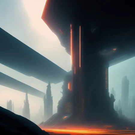 photo, scifi city