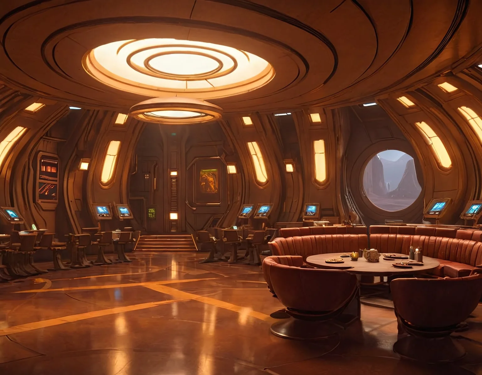 frelling, frelling interior, scenery,science fiction, warm lighting, a welcoming and friendly atmosphere, <lora:Frelling_Interior:1.0>