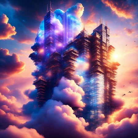 (cloudtowers style:1) <lora:djzCloudTowersV21:1>