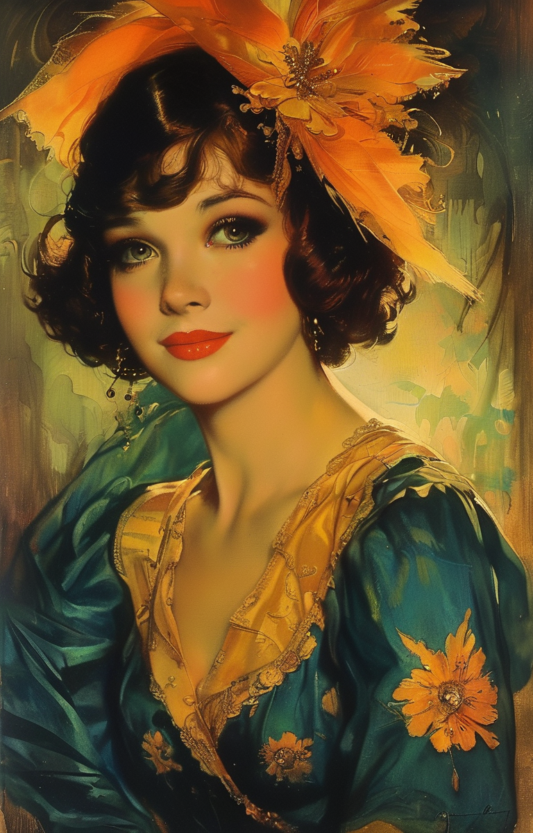 masterpiece,best quality,<lora:tbh216-sdxl:0.9>,illustration,style of Rolf Armstrong, portrait of family