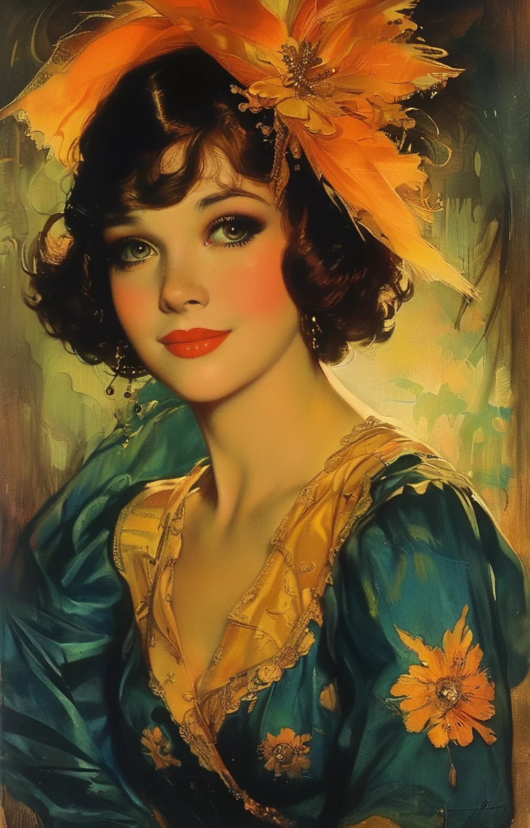 masterpiece,best quality,<lora:tbh216-sdxl:0.9>,illustration,style of Rolf Armstrong, portrait of family