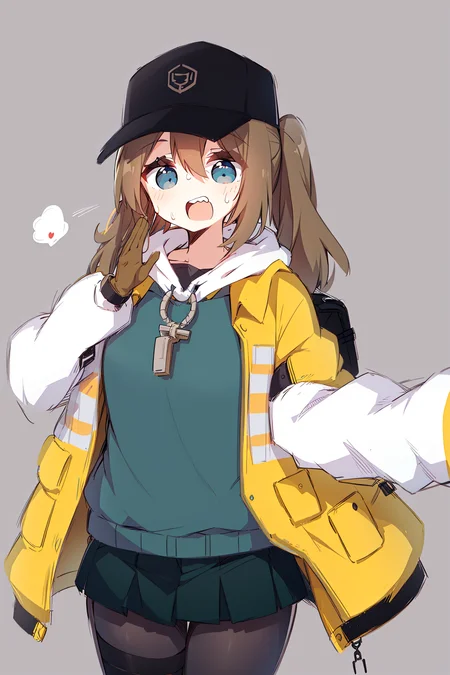 1girl,unparalleled masterpiece, mature female, ((thick thighs, huge chest, mature, adult))

girls'_frontline, dima_(girls'_frontline), aningay, 1girl, baseball_cap, black_headwear, blue_eyes, blush, brown_hair, cropped_legs, gloves, green_gloves, green_shirt, green_skirt, grey_pantyhose, hair_between_eyes, hat, jacket, long_hair, long_sleeves, looking_at_viewer, looking_back, open_mouth, pantyhose, shirt, simple_background, skindentation, skirt, solo, sweat, teeth, twintails, upper_teeth_only, white_background, yellow_jacket

 <lora:dimaGirlsFrontline_10:0.6>